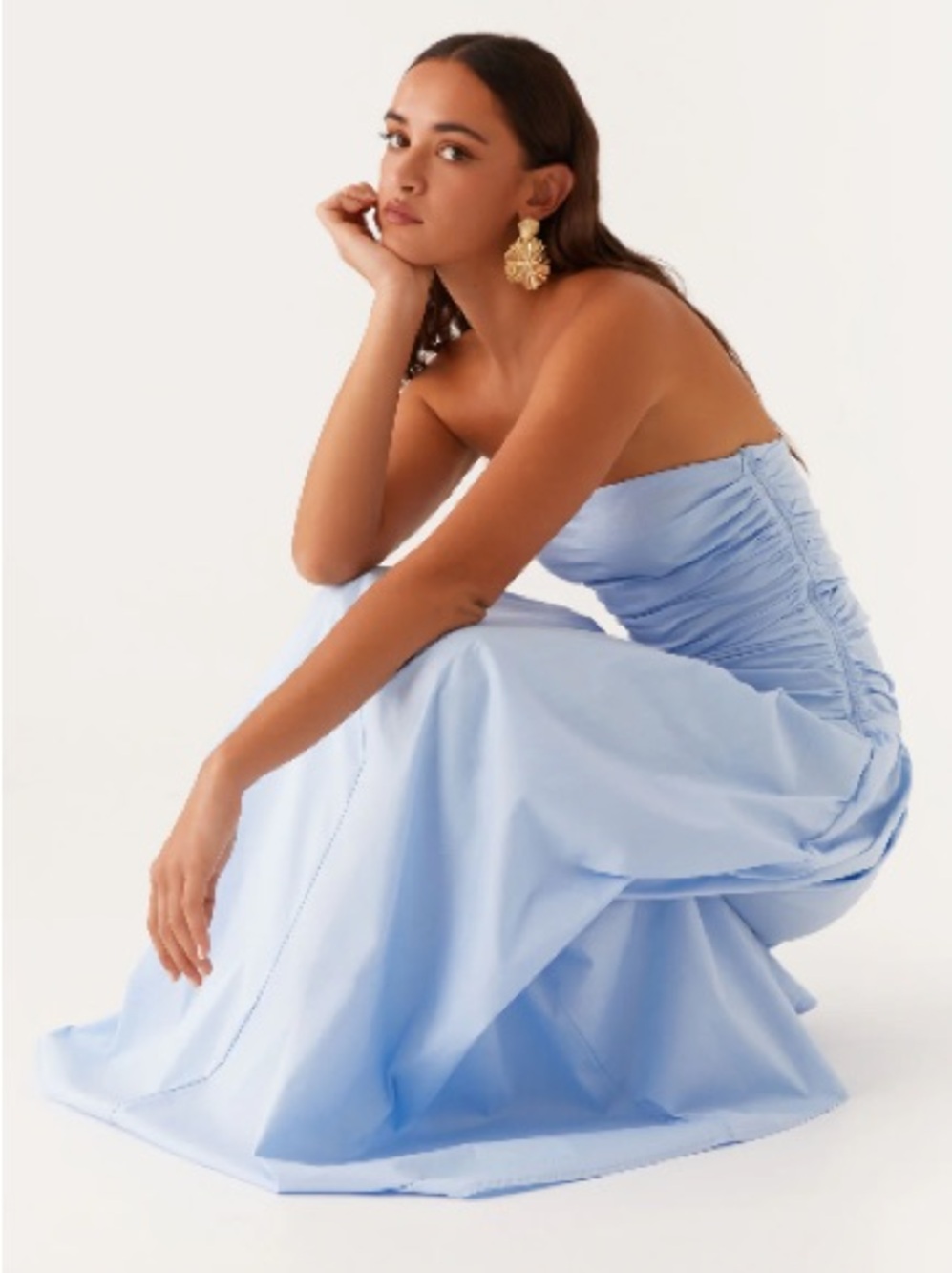 PepperMayo Carmel Maxi Dress Strapless Maxi Dress in Blue - Picture 2 of 5